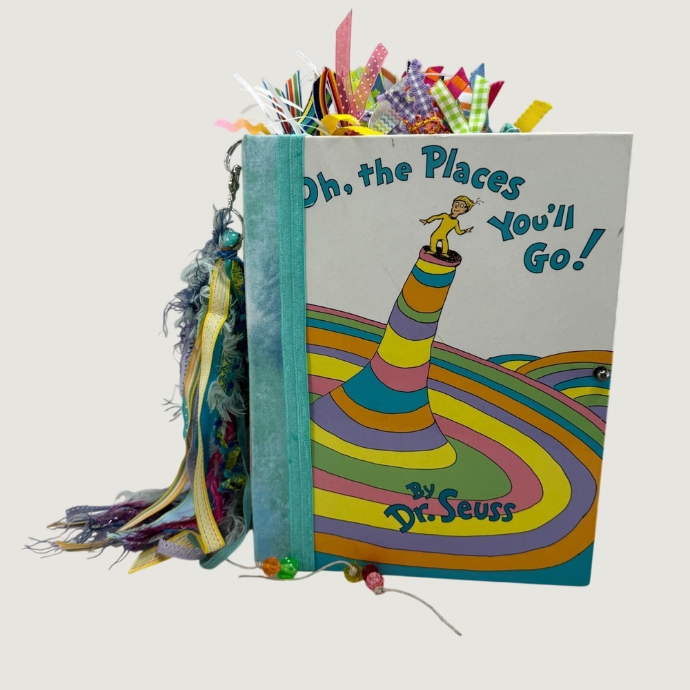 Dr Seuss‎ Oh the Places You'll Go Junk Journal Handmade Graduation Kidcore Gift